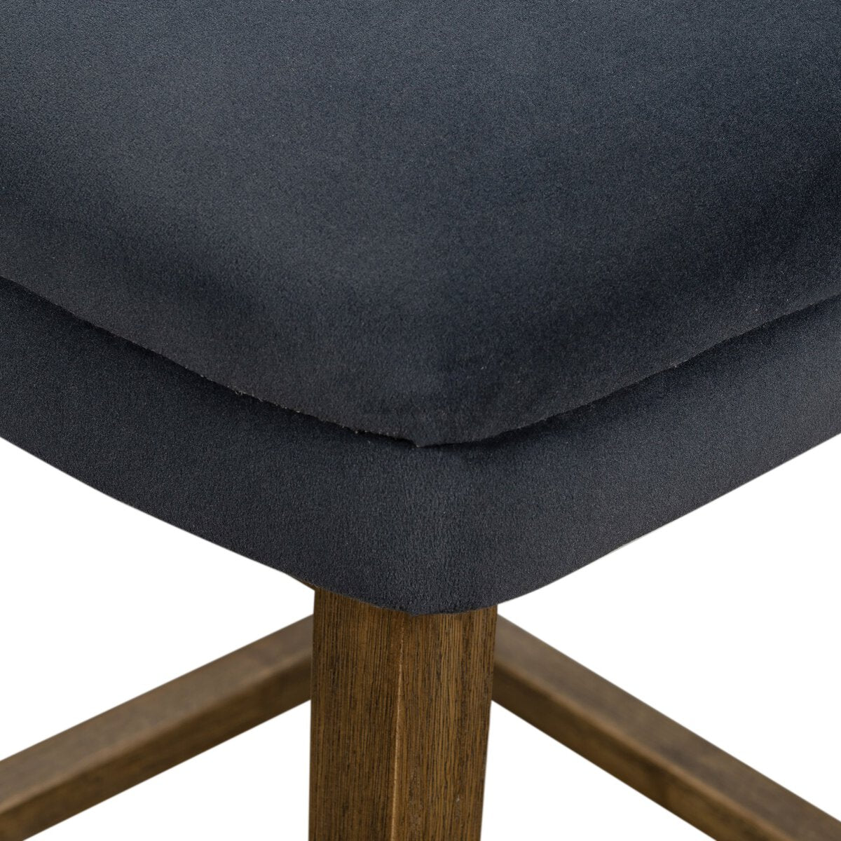 Task Terciopelo Azul Giratoria Counter Stool