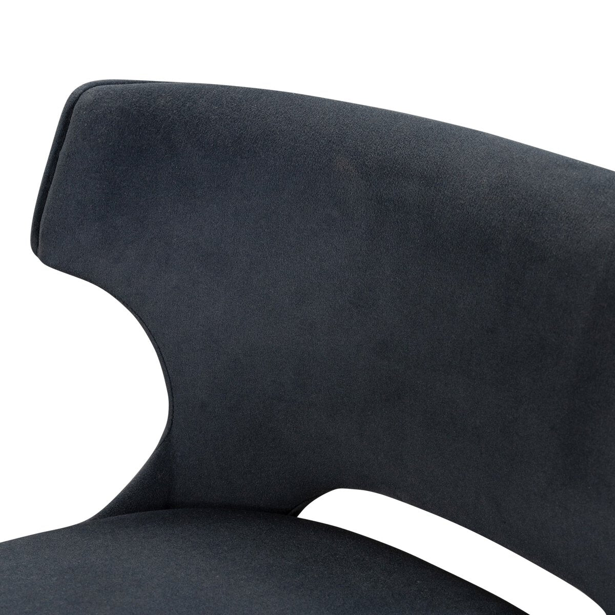 Task Terciopelo Azul Giratoria Counter Stool