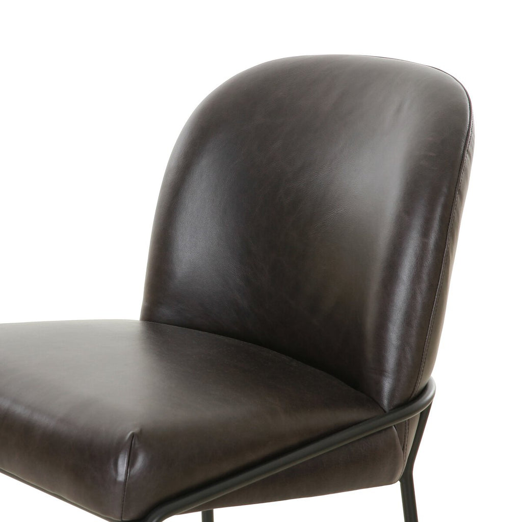 Astrud Cuero Top Negro Counter Stool
