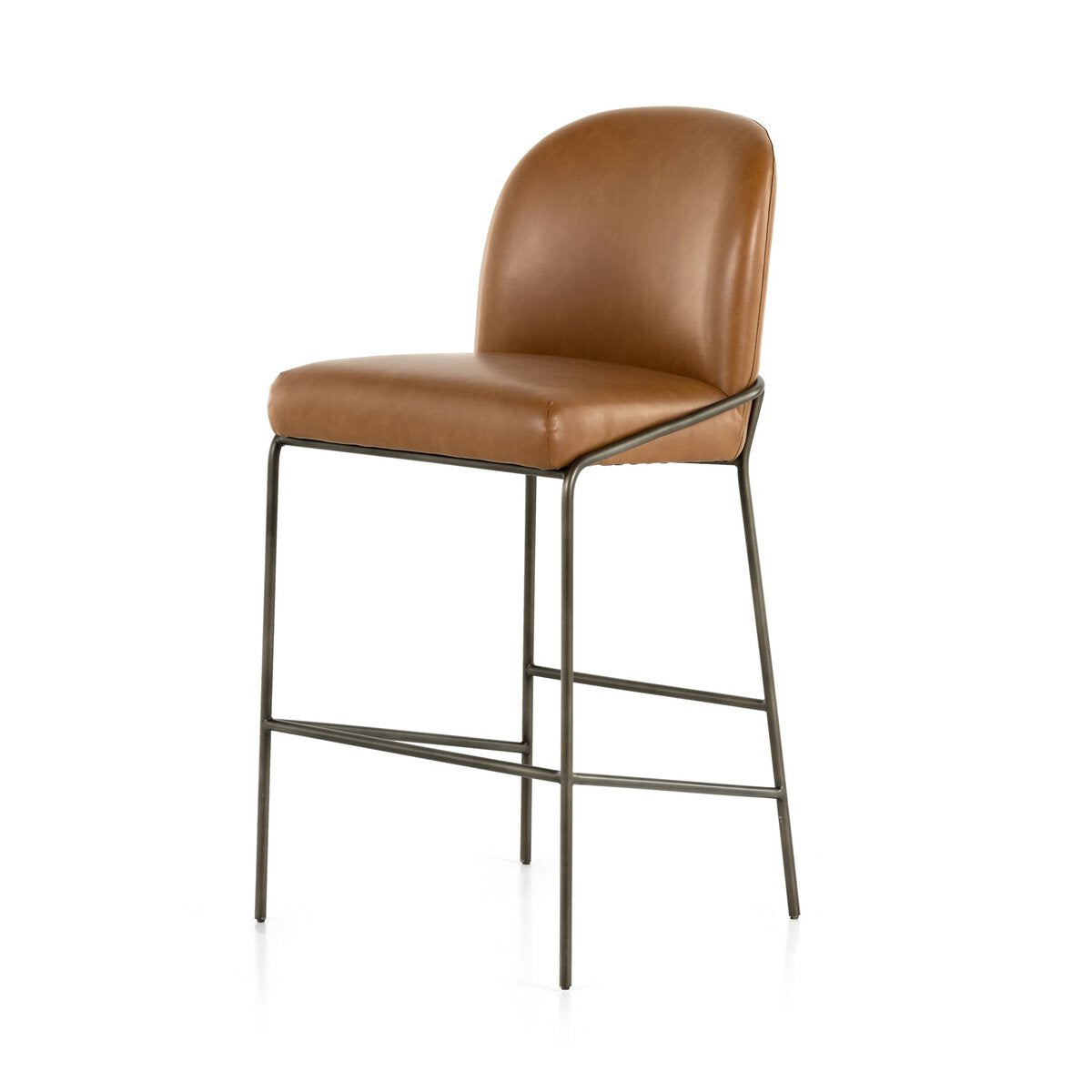 Astrud Cuero Sintetico Camel Bar Stool