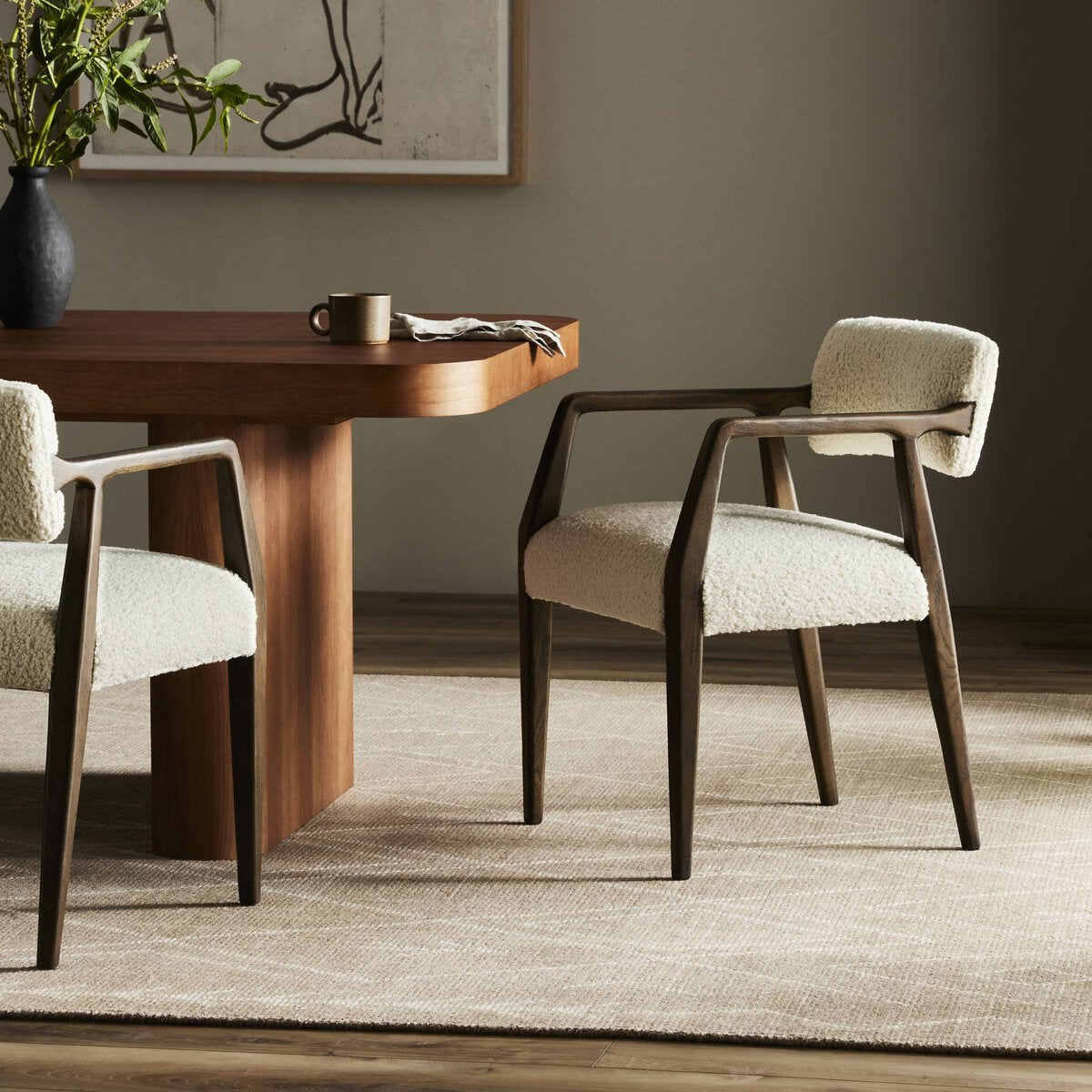 Tyler Crema Silla de Comedor
