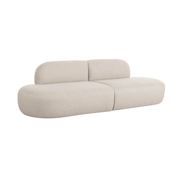 Brooha Beige Sofa Modular 2 piezas
