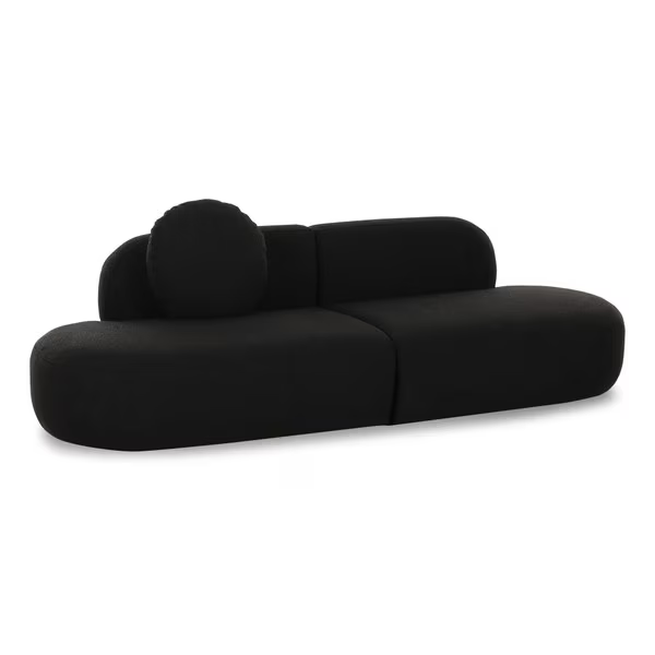 Brooha Negro Sofa Modular 2 piezas