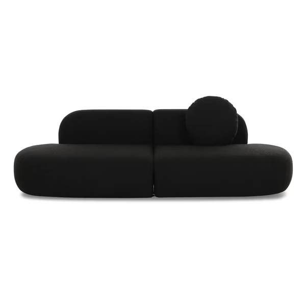 Brooha Negro Sofa Modular 2 piezas