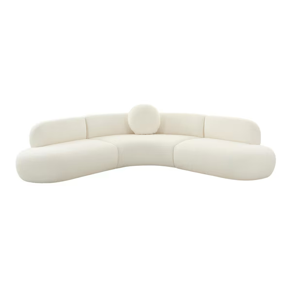 Brooha Crema Sofa Seccional Modular 3 piezas