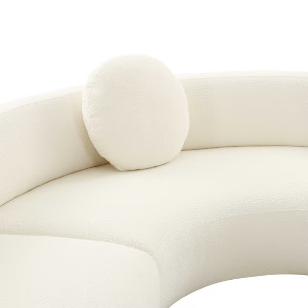 Brooha Crema Sofa Seccional Modular 3 piezas