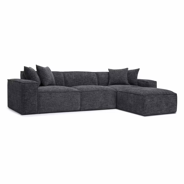 Mindy Charcoal Seccional Modular