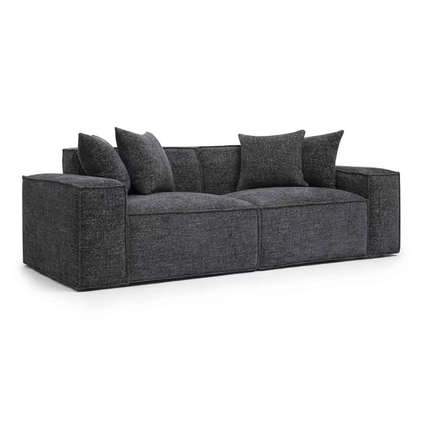 Mindy Charcoal Loveseat Modular