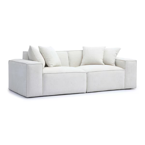 Mindy Crema Loveseat Modular