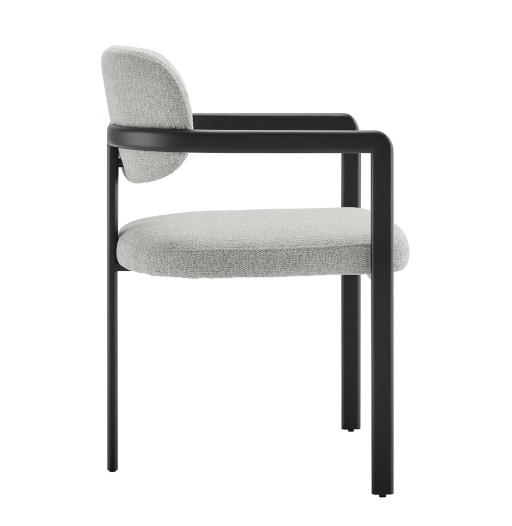 Elio Barrel Dove Grey Silla de Comedor