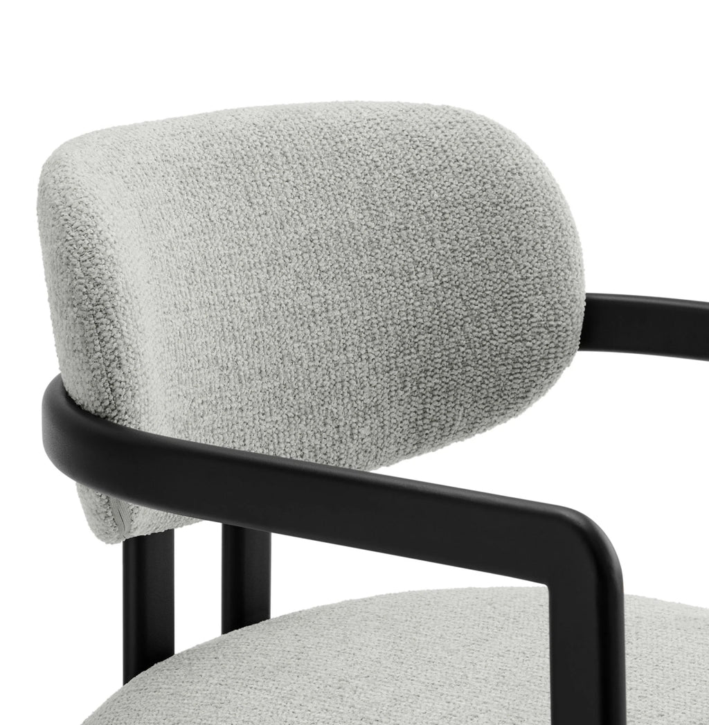 Elio Barrel Dove Grey Silla de Comedor