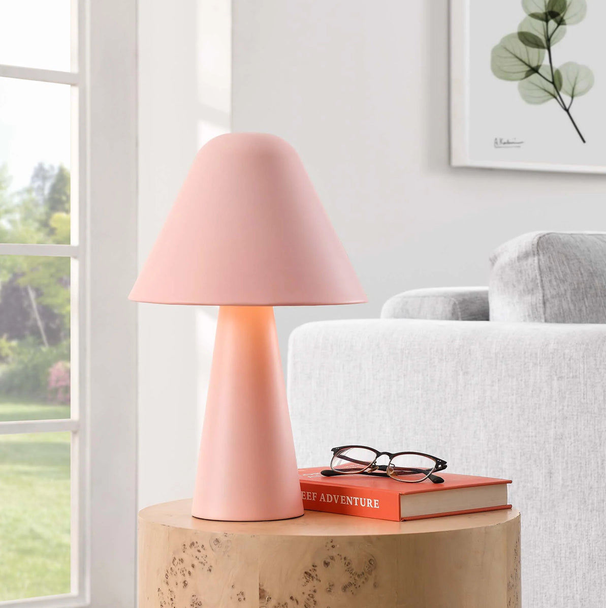 Jovial Rosa Lampara de Mesa
