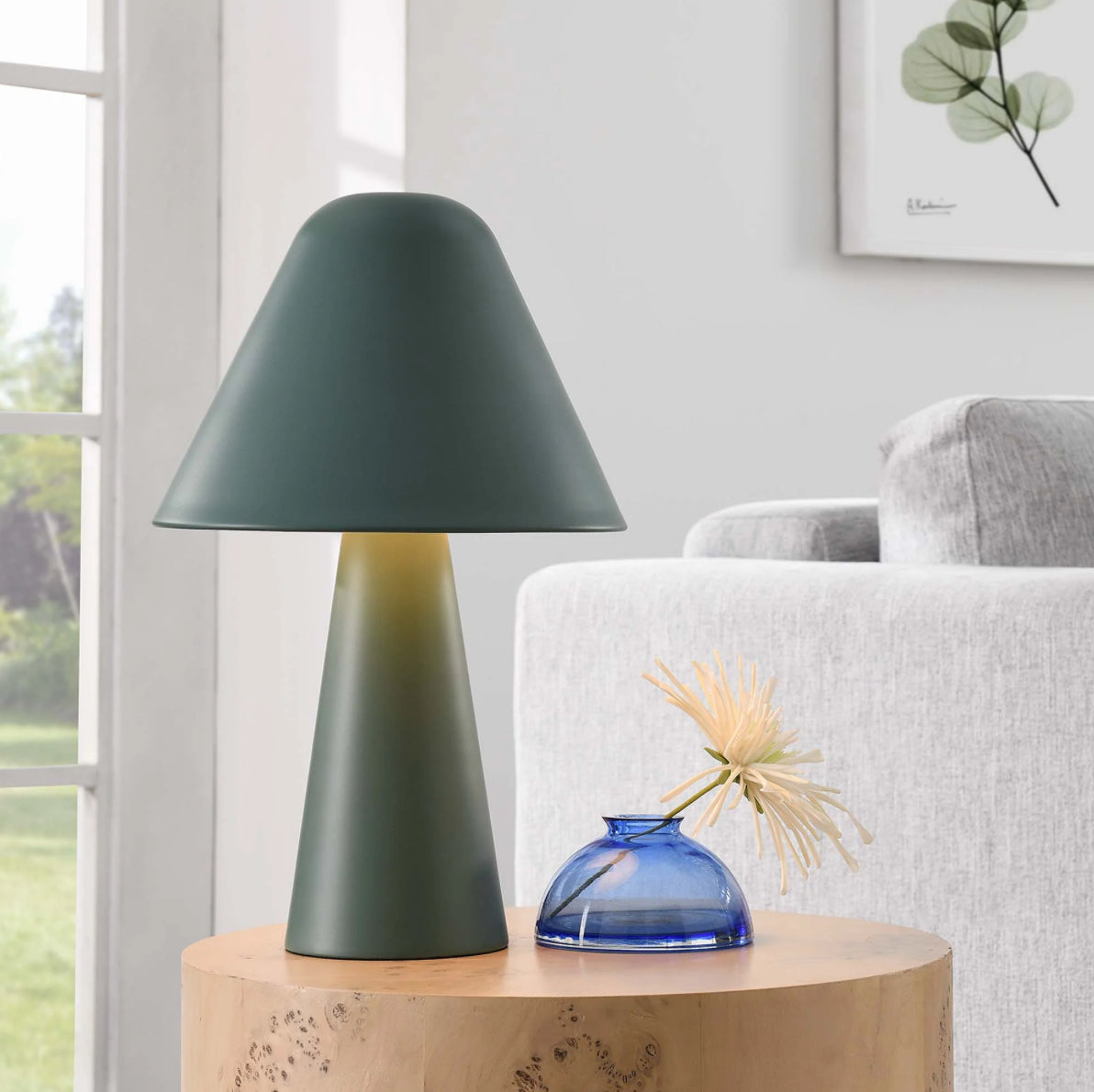 Jovial Verde Lampara de Mesa