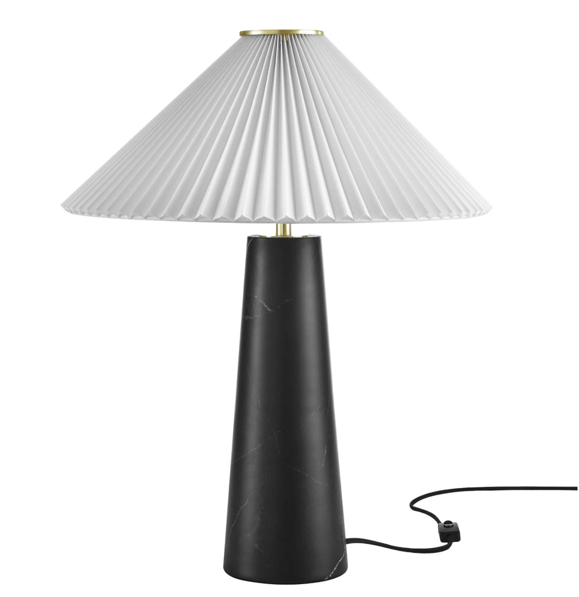 Nera Negro Lampara de Mesa