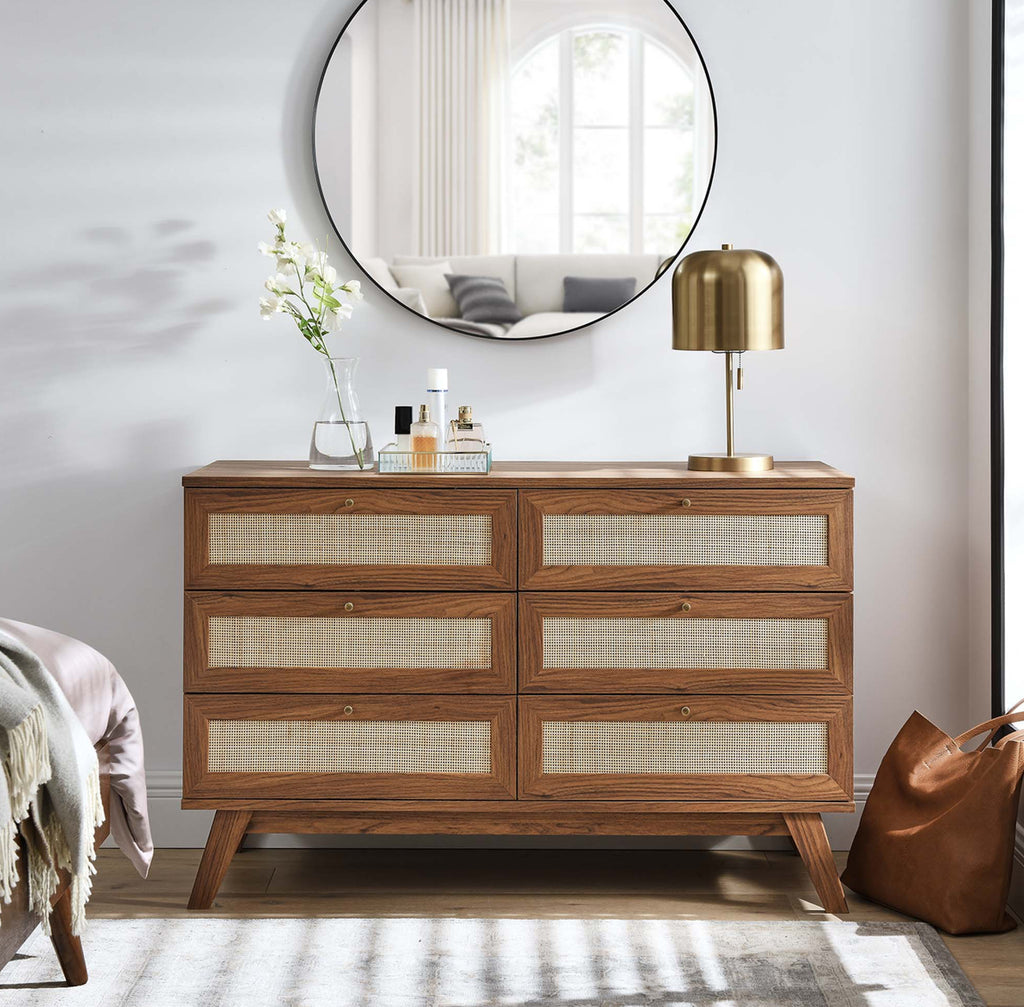 Soma Nogal Seis Cajones Dresser