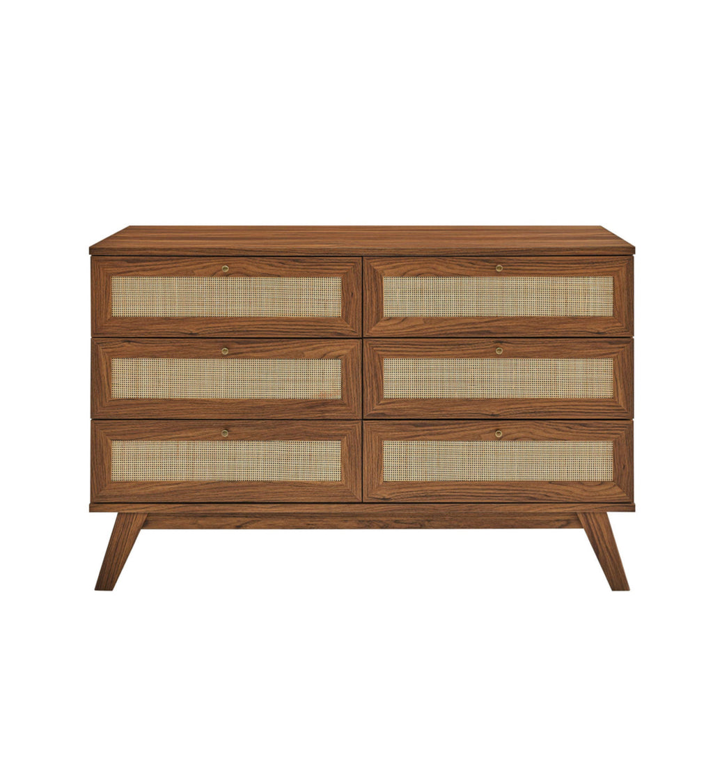 Soma Nogal Seis Cajones Dresser