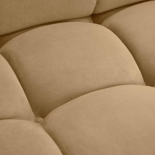 Calliope Velvet Cafe Sofa Seccional Modular 4 piezas