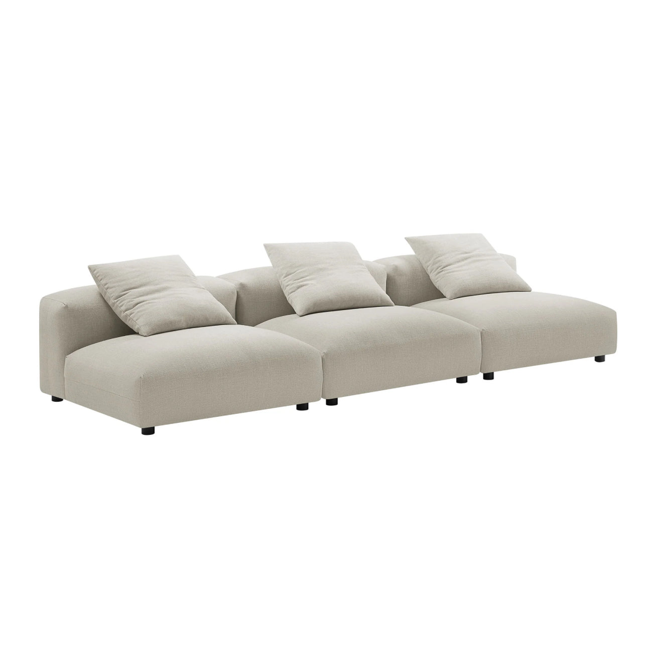 Solace Crema Sofa Modular 3 piezas