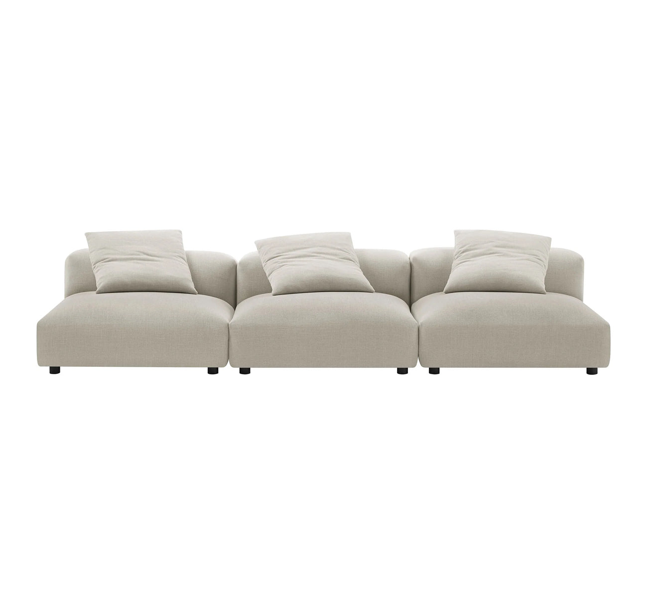 Solace Crema Sofa Modular 3 piezas