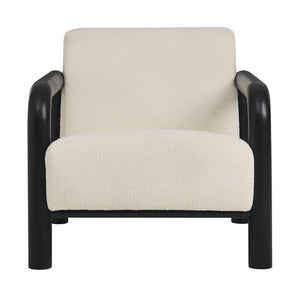 Sereno Crema / Madera Negra Silla de Acento