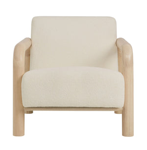 Sereno Crema / Madera Clara Silla de Acento