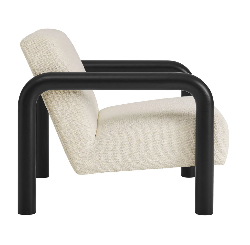 Sereno Crema / Madera Negra Silla de Acento