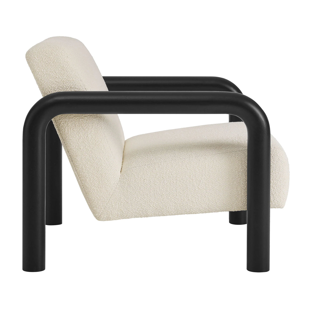 Sereno Crema / Madera Negra Silla de Acento