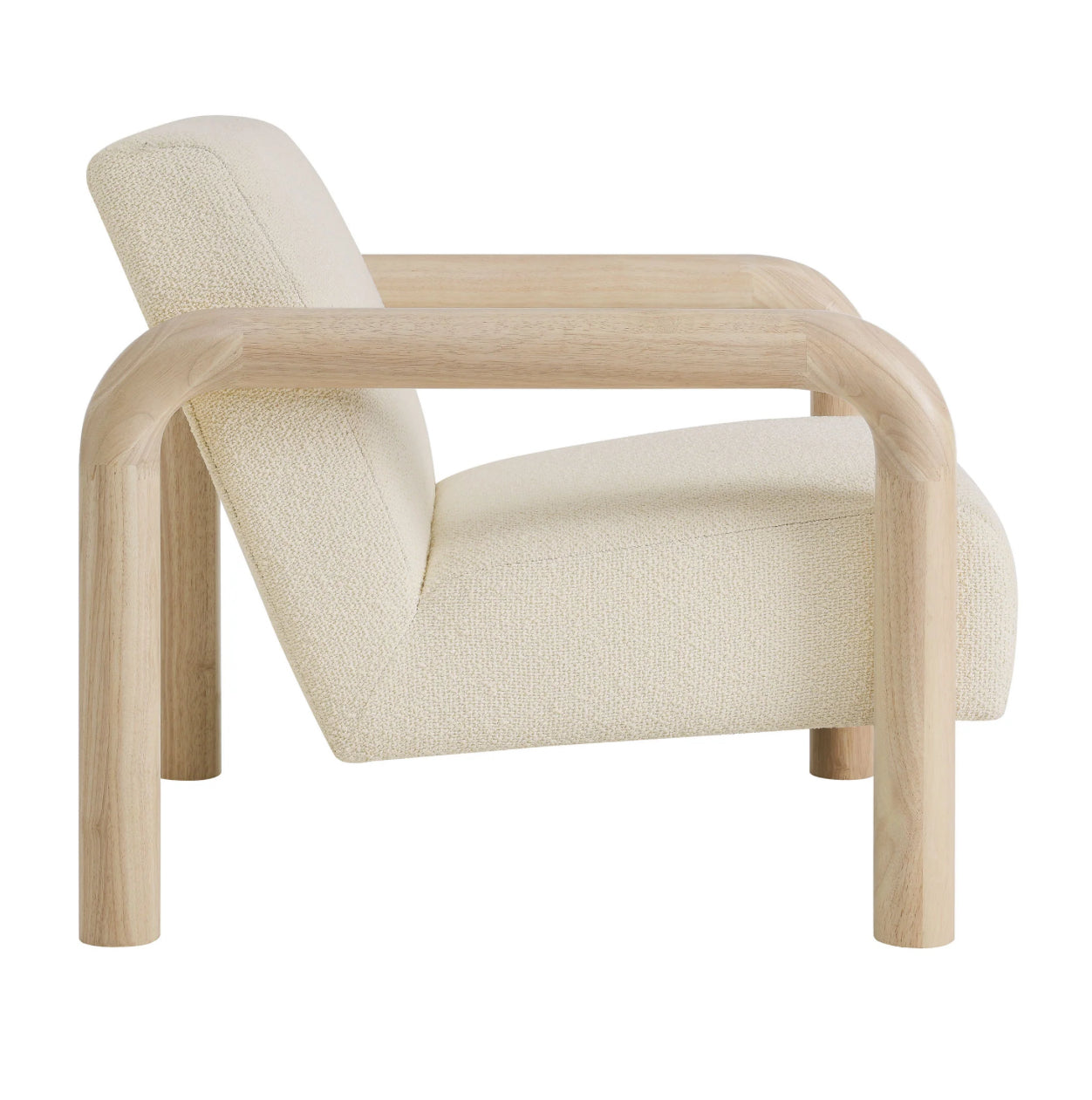 Sereno Crema / Madera Clara Silla de Acento