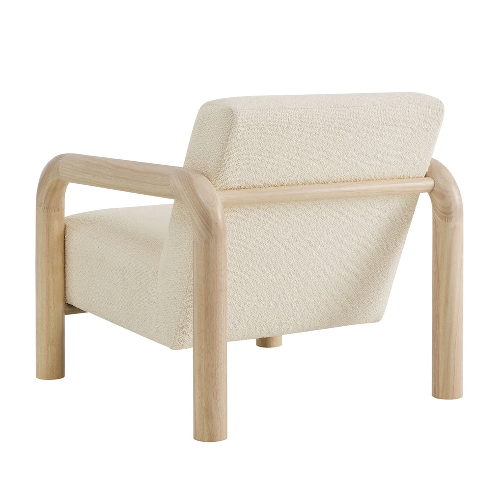 Sereno Crema / Madera Clara Silla de Acento