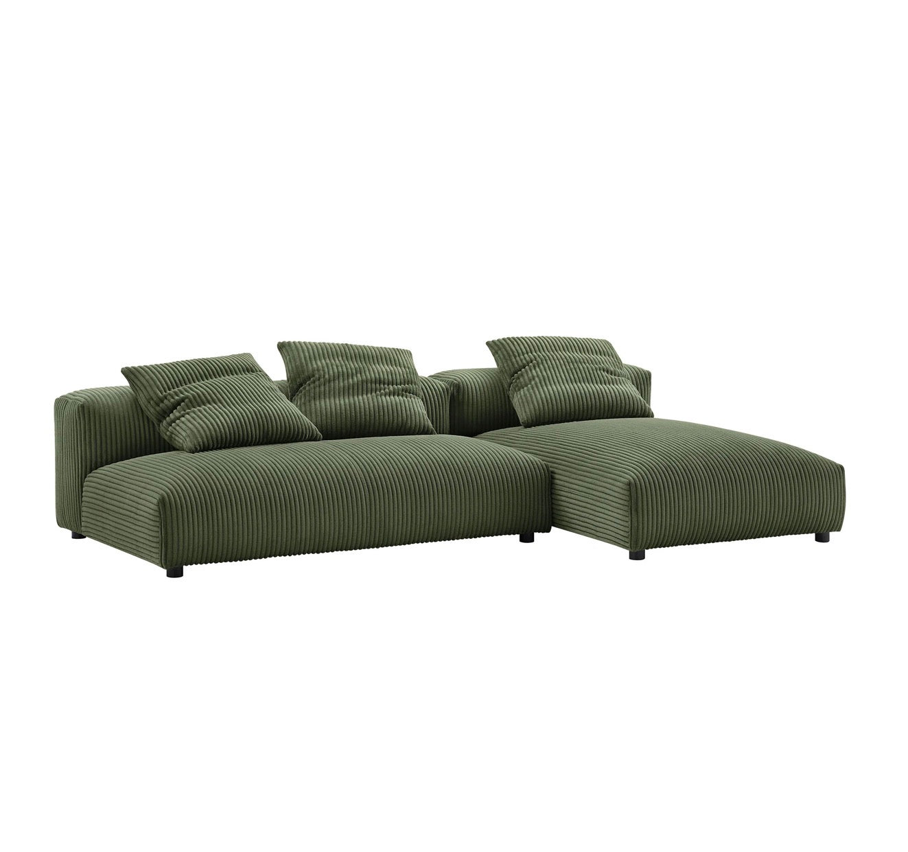 Solace Pana Verde Sofa Modular Seccional 2 piezas