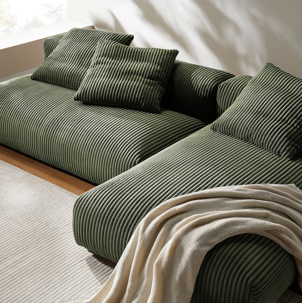 Solace Pana Verde Sofa Modular Seccional 2 piezas