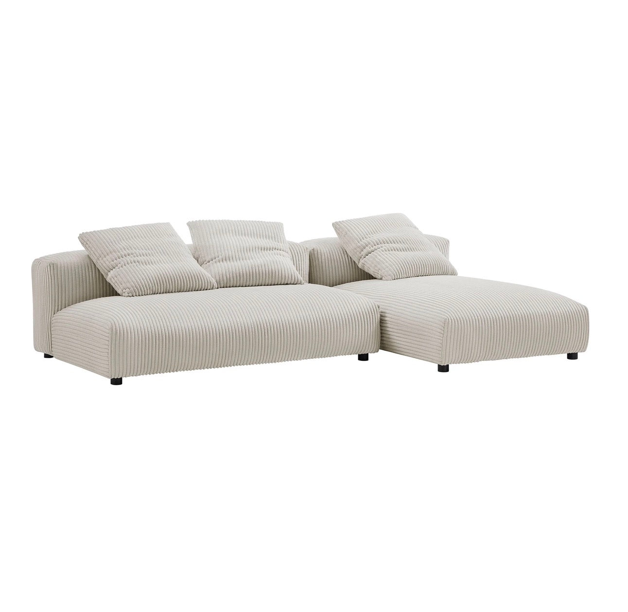 Solace Pana Almendra Sofa Modular Seccional 2 piezas