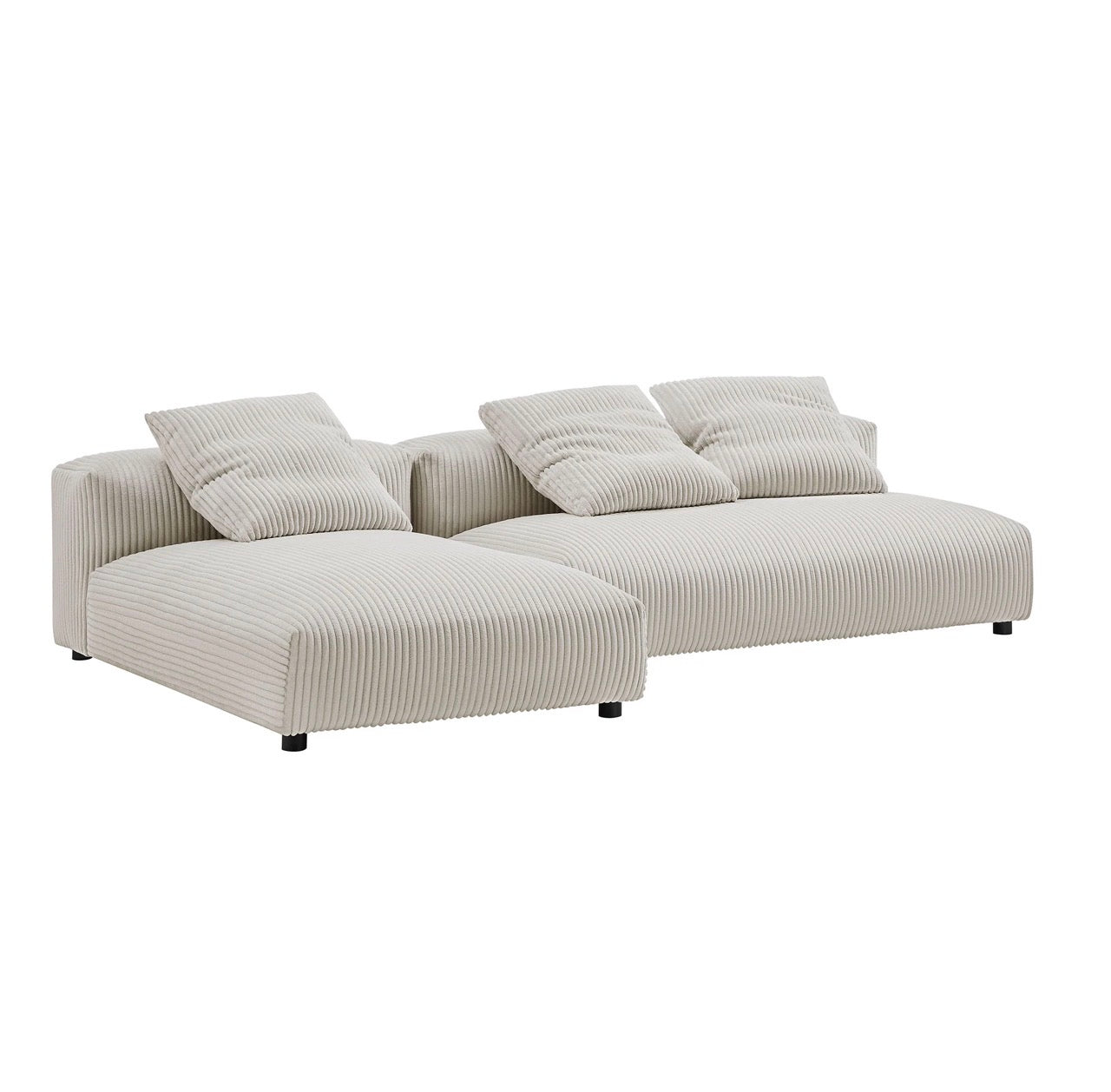 Solace Pana Almendra Sofa Modular Seccional 2 piezas