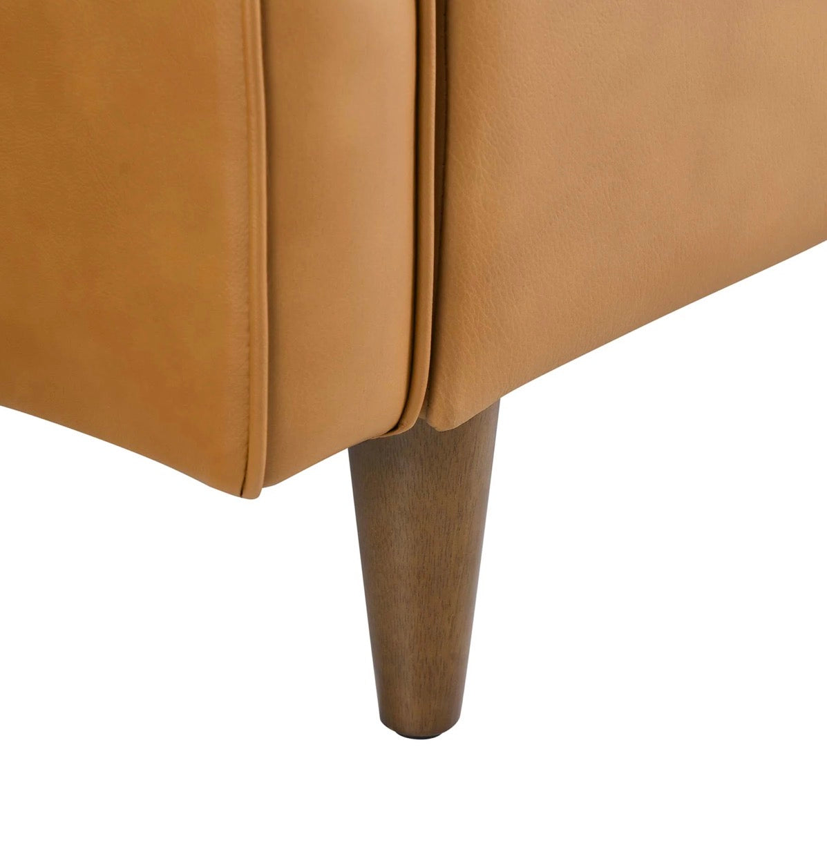 Impart Camello Cuero Loveseat