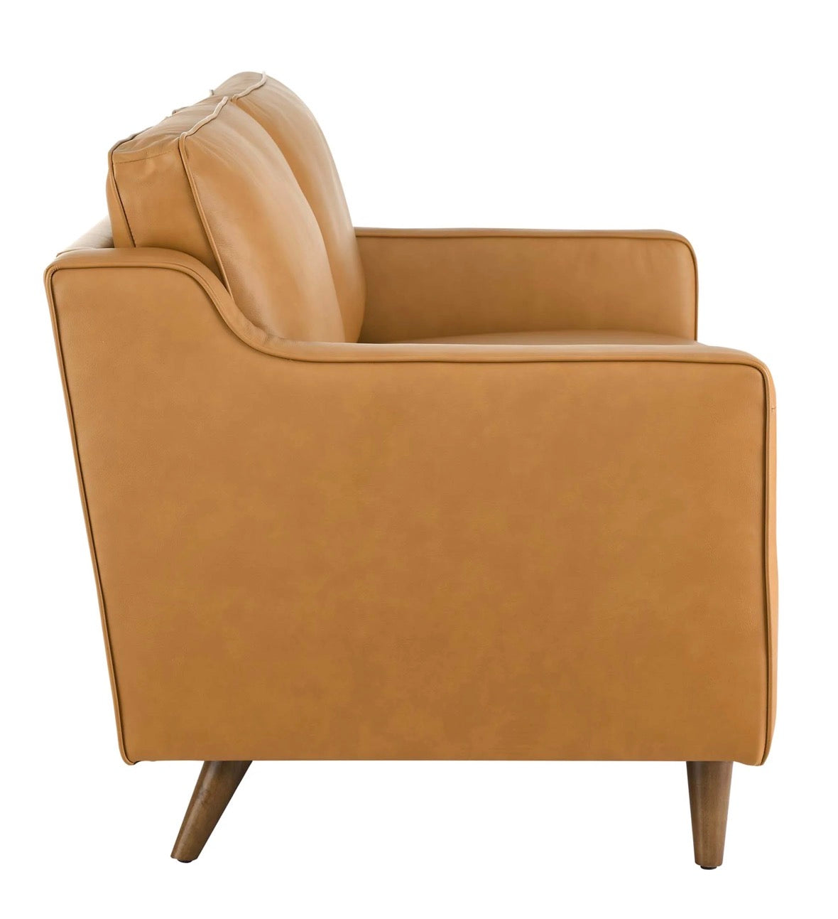 Impart Camello Cuero Loveseat