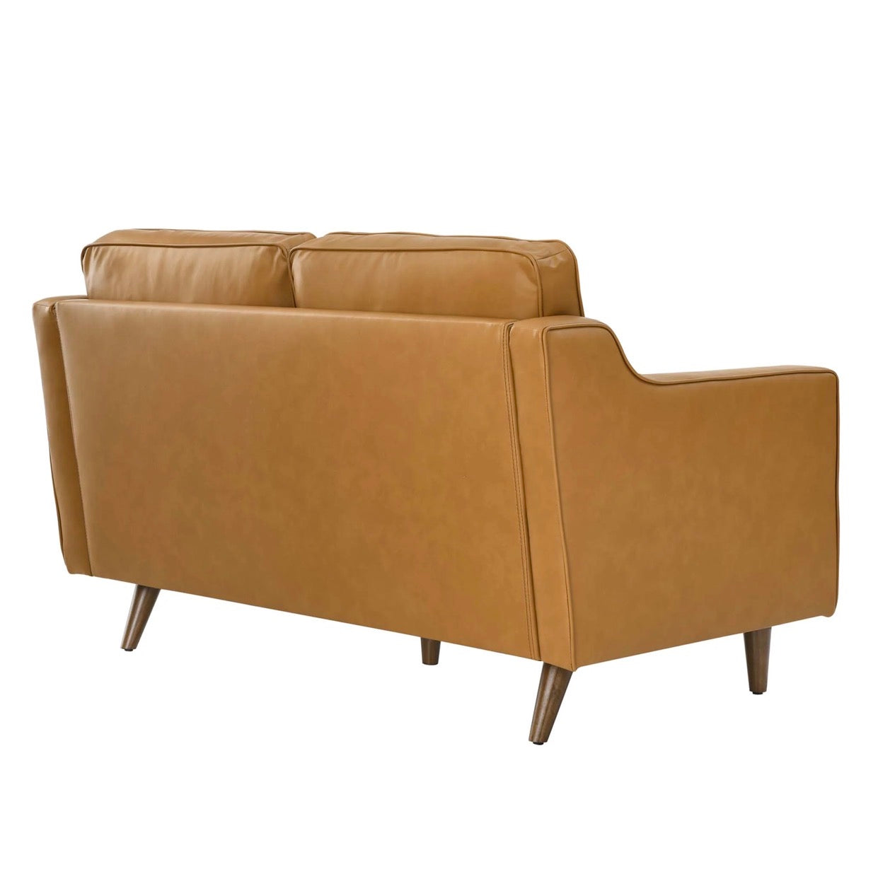 Impart Camello Cuero Loveseat