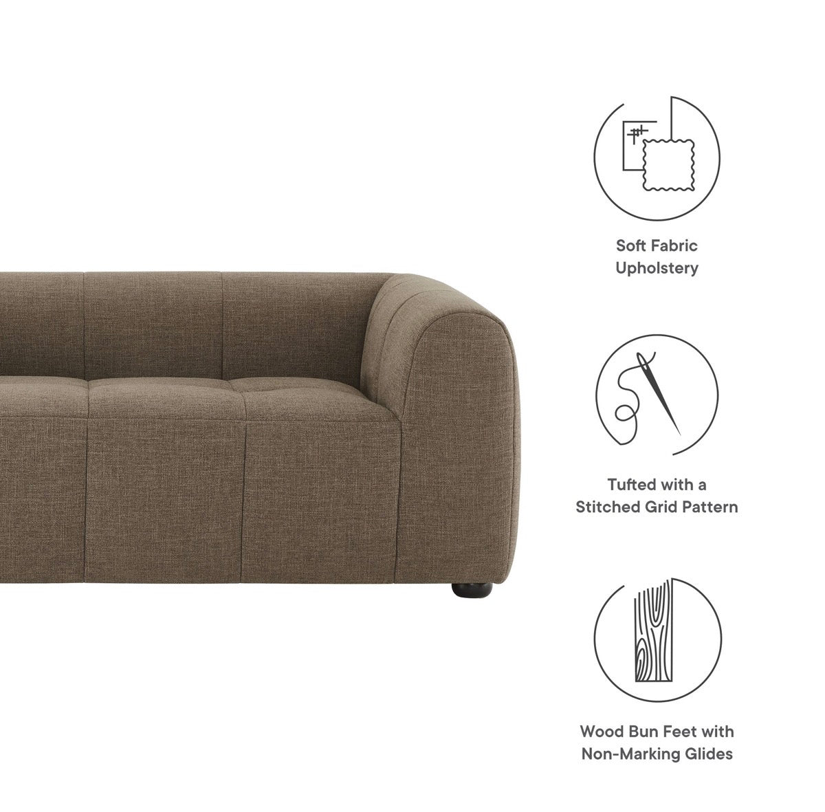 Liana Mocha Loveseat