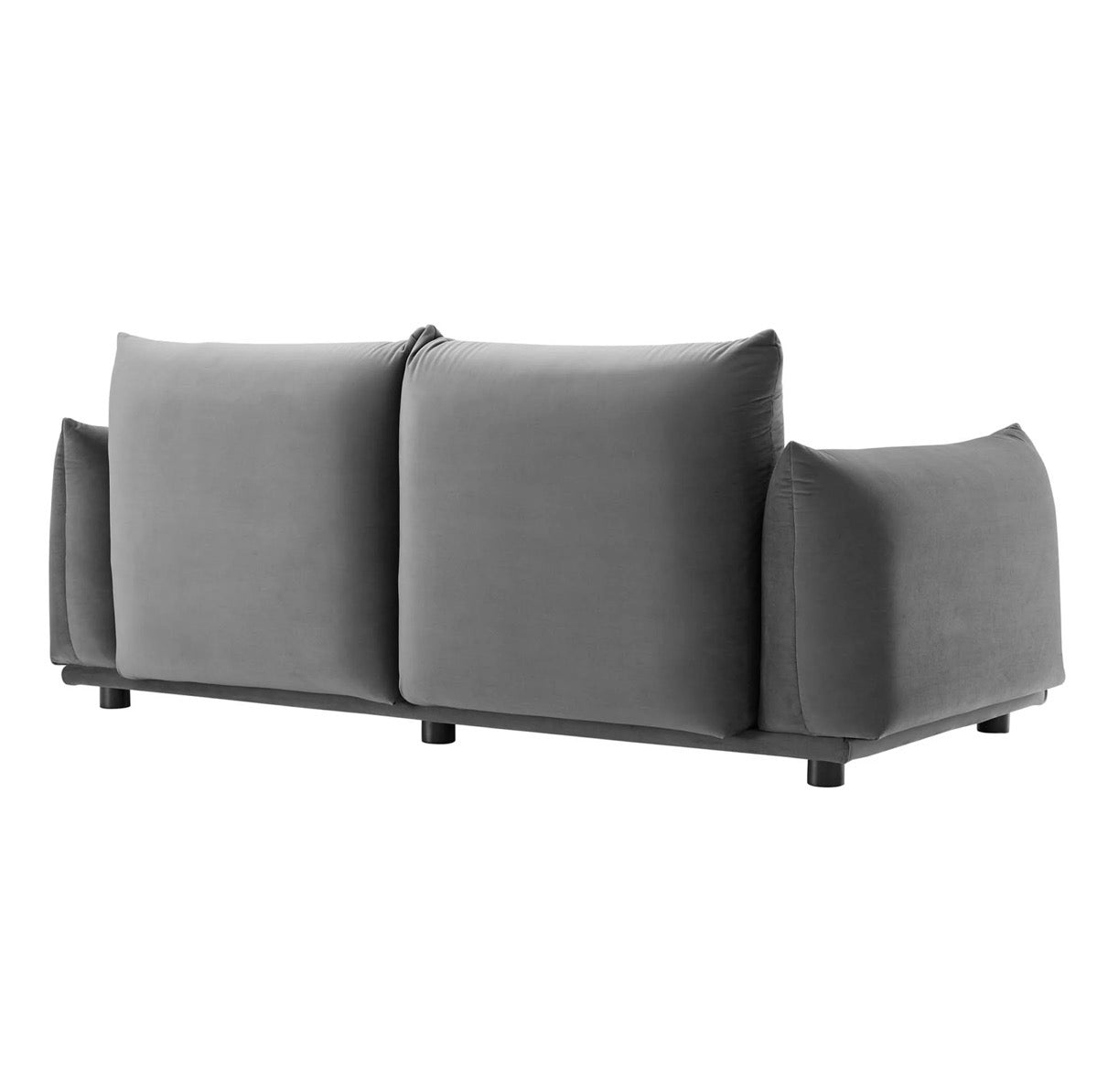 Copious Terciopelo Gris Loveseat