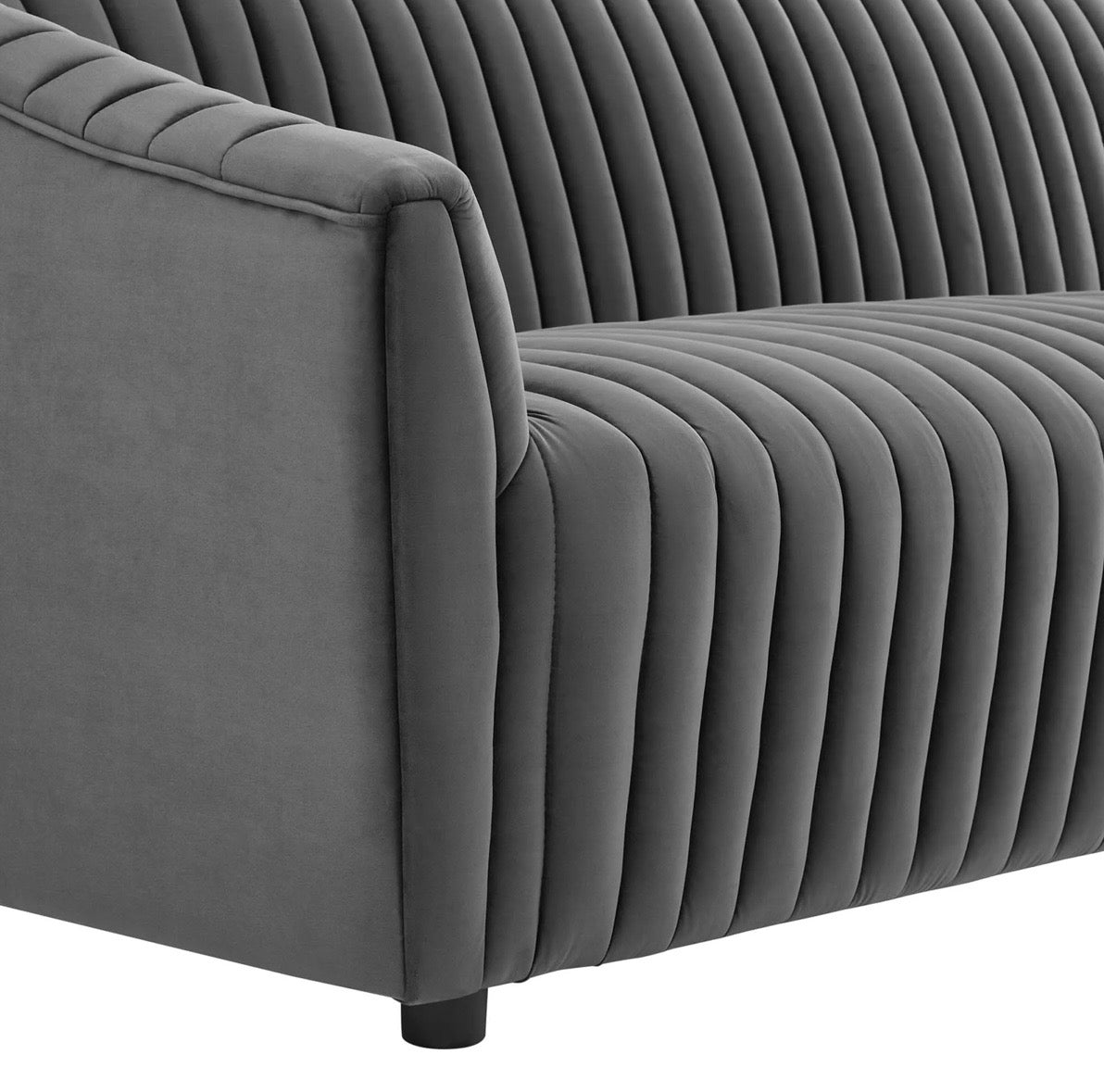 Announce Terciopelo Gris Loveseat