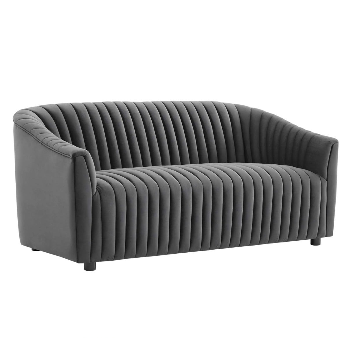 Announce Terciopelo Gris Loveseat