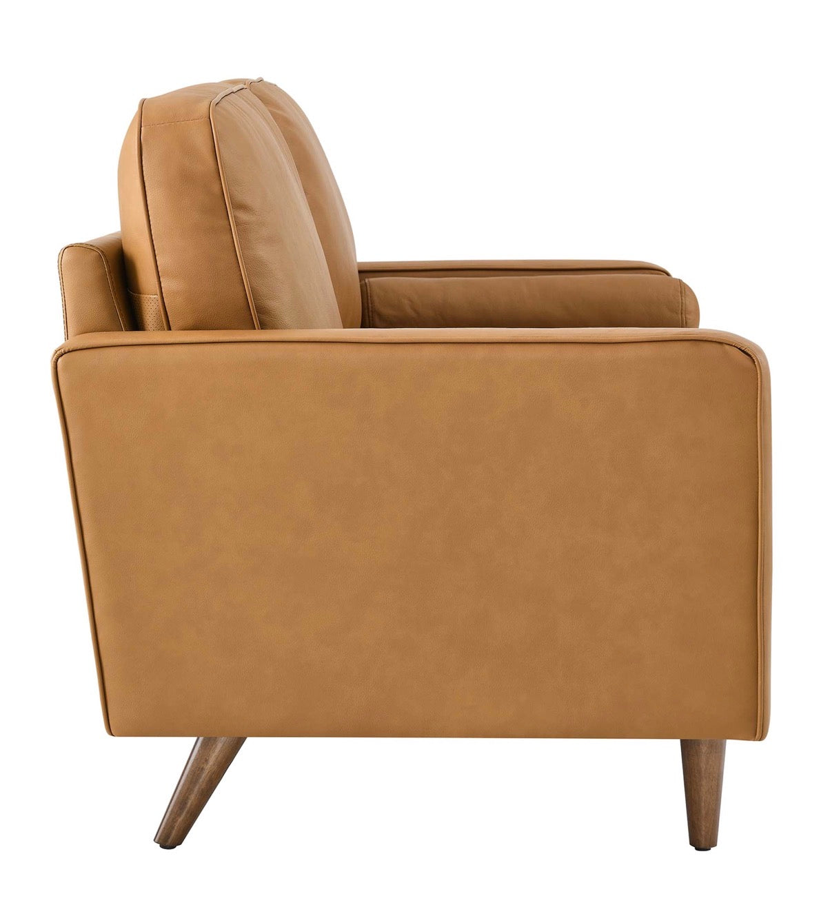 Valour Camello Cuero Loveseat