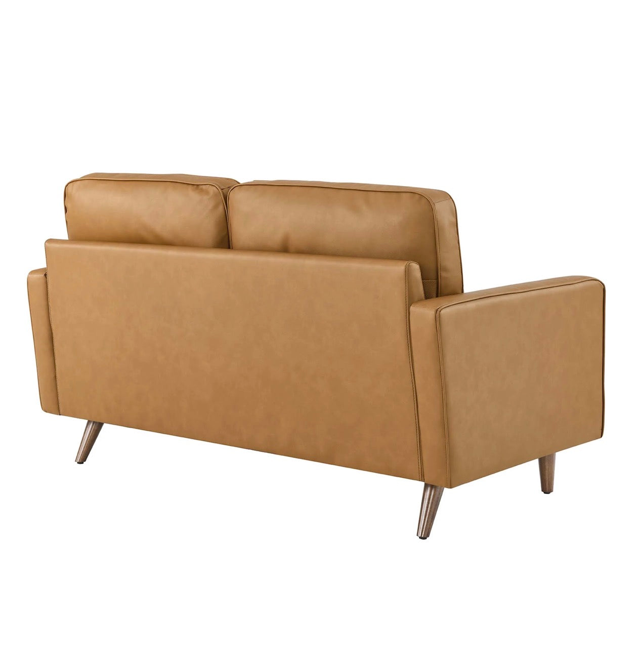Valour Camello Cuero Loveseat