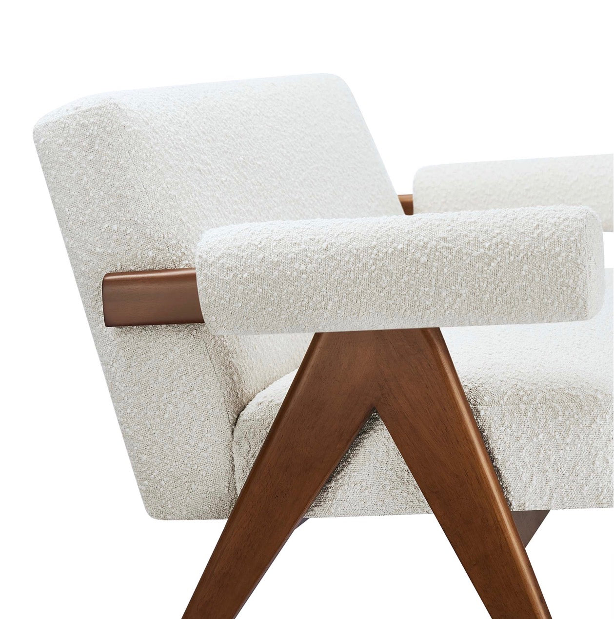 Lyra Boucle Crema Loveseat