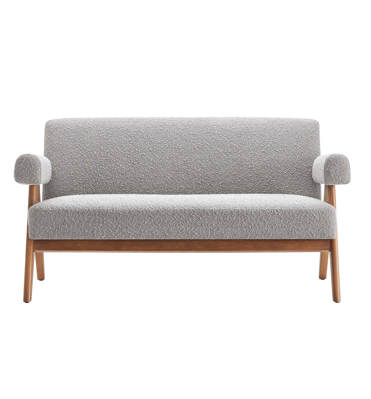 Lyra Boucle Gris Loveseat