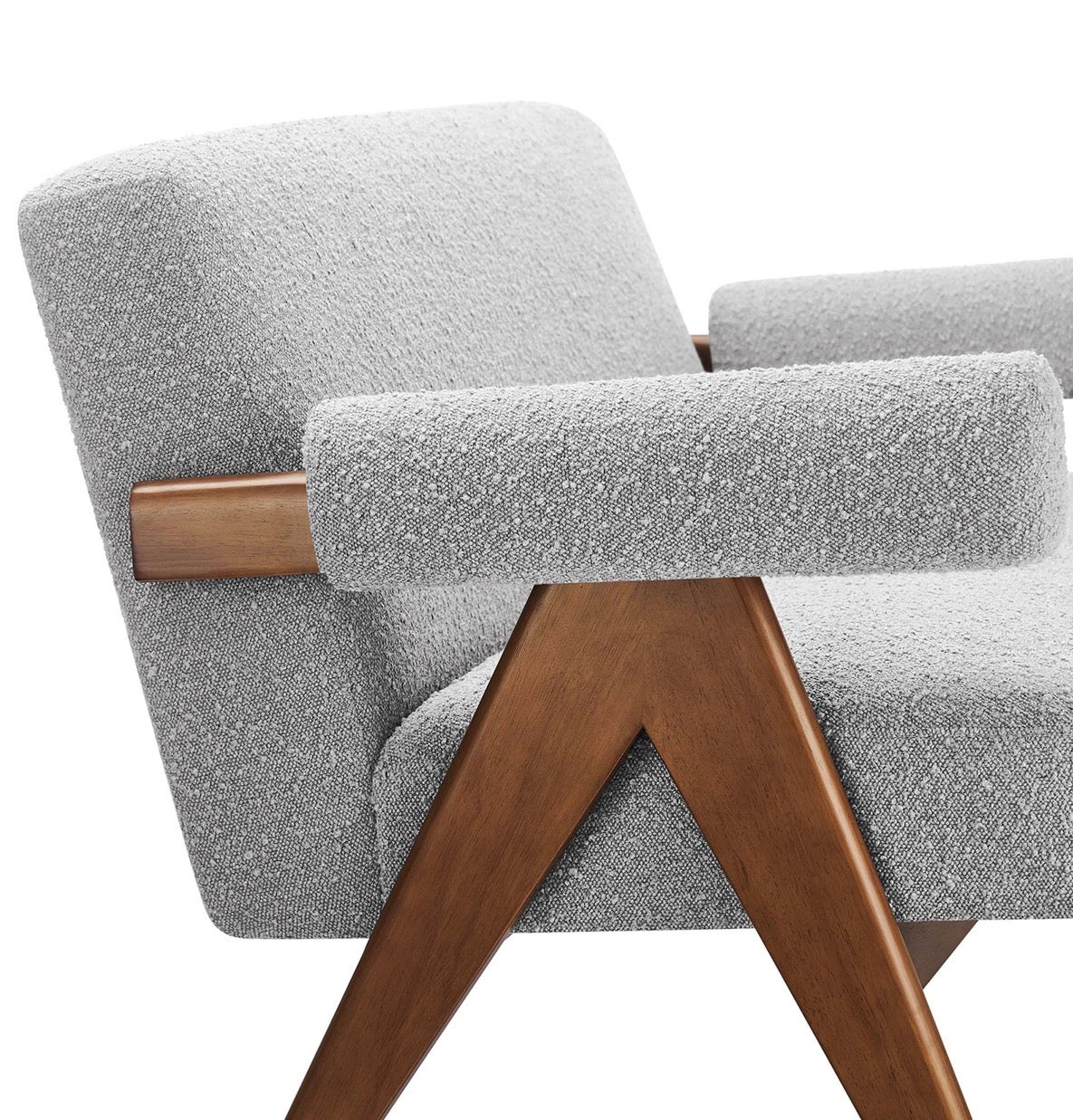 Lyra Boucle Gris Loveseat