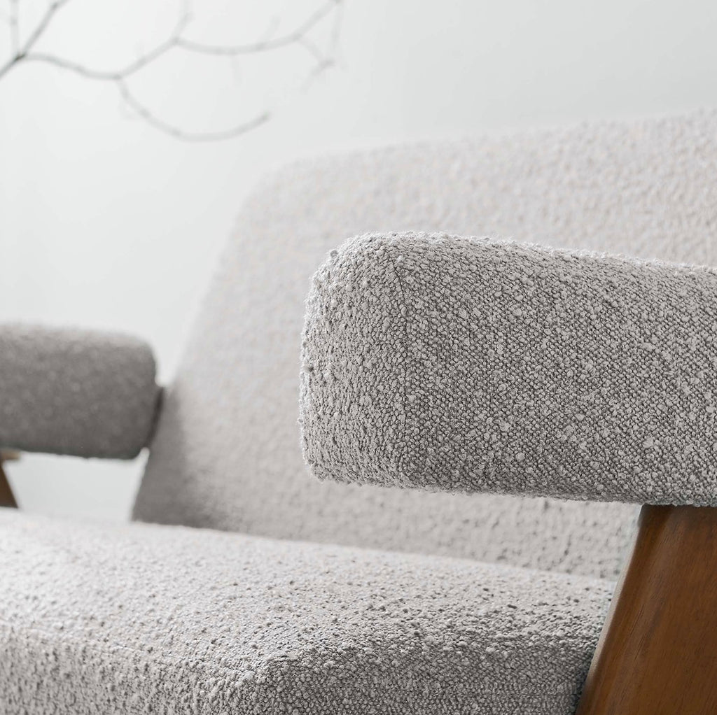 Lyra Boucle Gris Loveseat