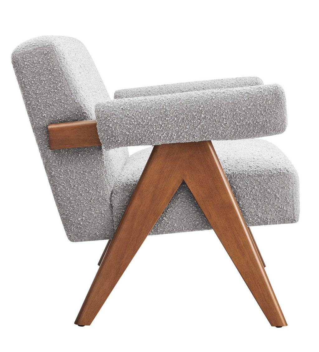 Lyra Boucle Gris Loveseat