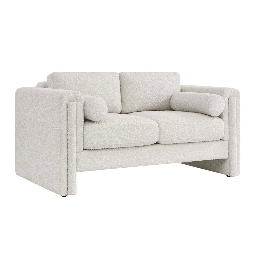Visible Boucle Crema Loveseat