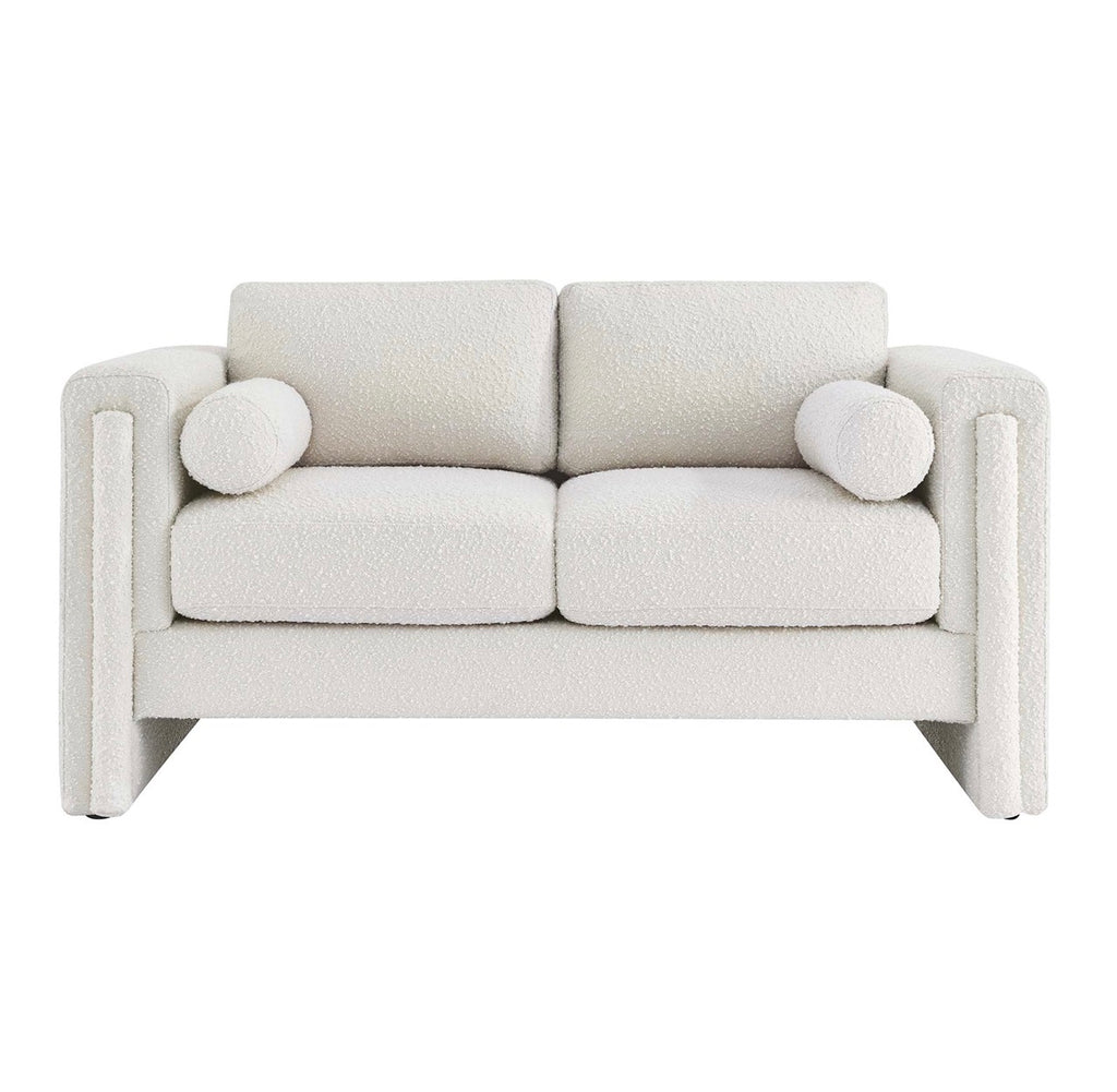 Visible Boucle Crema Loveseat
