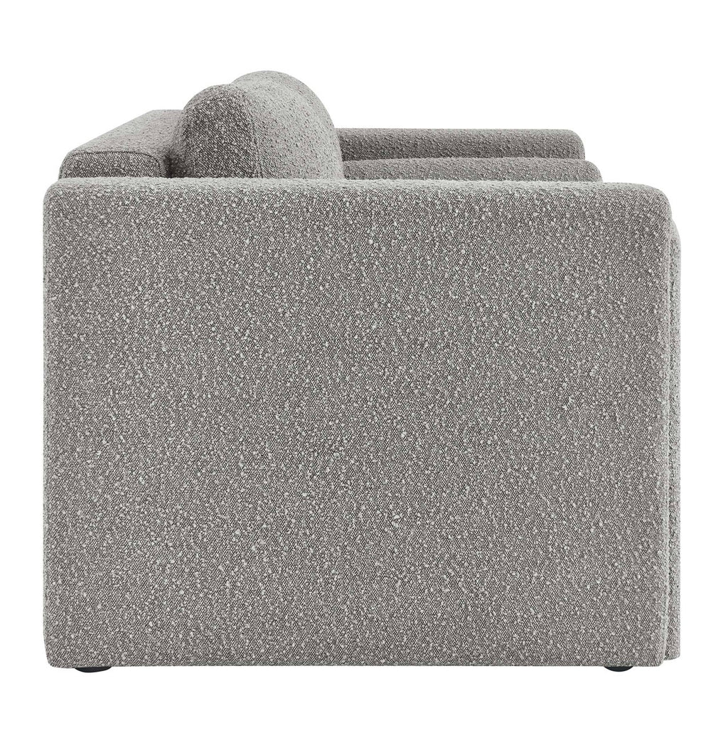 Visible Boucle Gris Loveseat